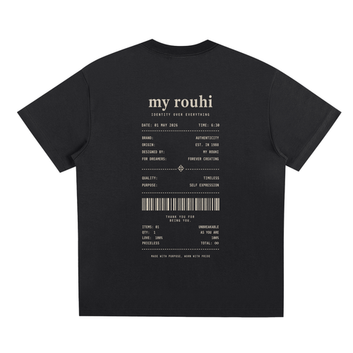 My Rouhi Receipt Tee -- {LIMITTED DROP - NO RESTOCK}