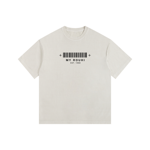 My Rouhi Barcode Tee -  identity code