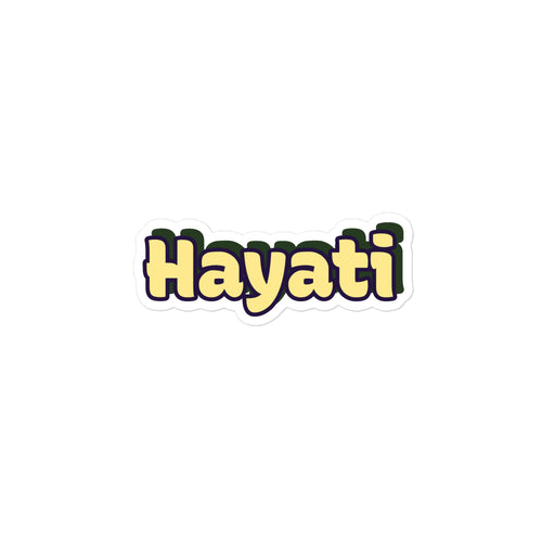 Hayati vinyl decals